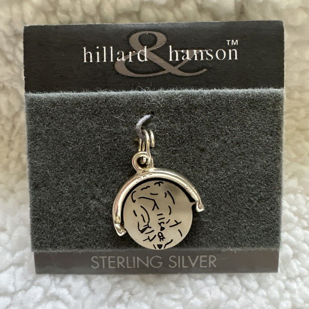 Vintage Sterling Silver .925 Coin Necklace Charm By Hillard And Hanson